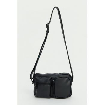 Geanta crossbody cu buzunare exterioare