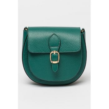 Geanta crossbody de piele cu aspect texturat