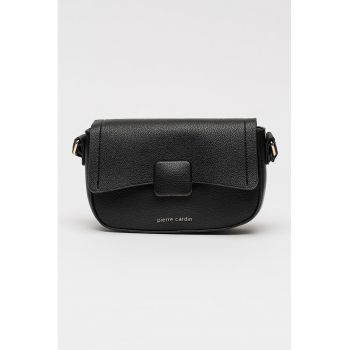 Geanta crossbody de piele ecologica cu clapa