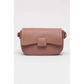 Geanta crossbody de piele ecologica cu clapa