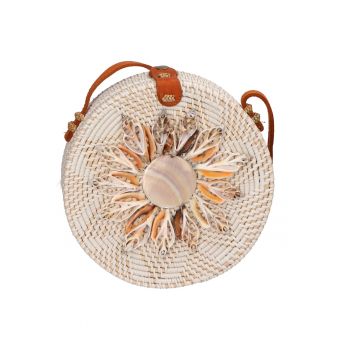 Geanta crossbody din paie