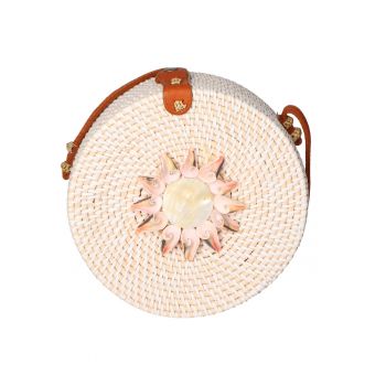 Geanta crossbody din paie