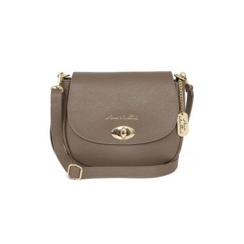 Geanta crossbody din piele cu clapa