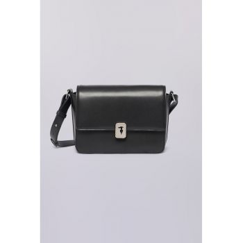 Geanta crossbody din piele cu clapa