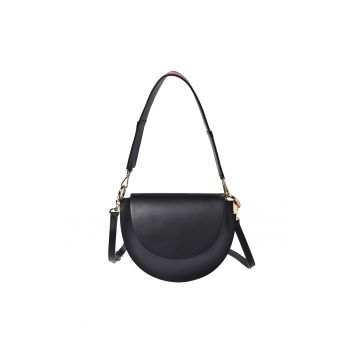 Geanta crossbody din piele cu clapa