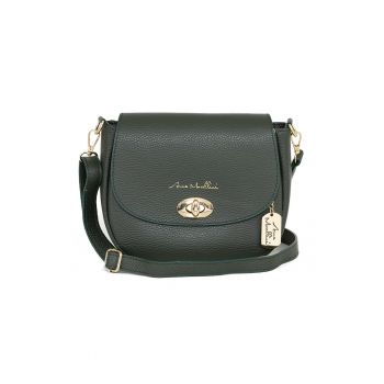 Geanta crossbody din piele cu clapa