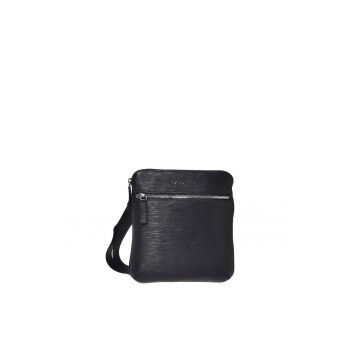 Geanta crossbody din piele cu fermoar
