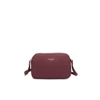 Geanta crossbody din piele ecologica cu doua compartimente