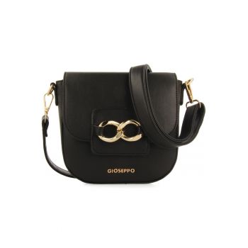 Geanta crossbody din piele ecologica cu inchidere cu clapa