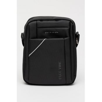 Geanta crossbody din textil cu bareta ajustabila