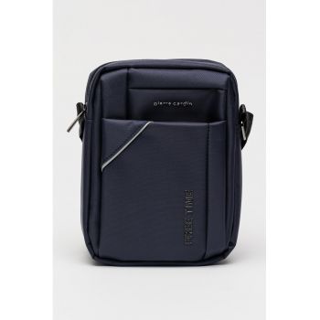 Geanta crossbody din textil cu bareta ajustabila