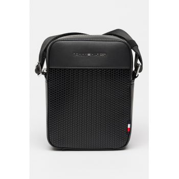 Geanta crossbody mica de piele ecologica cu logo