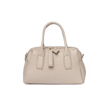 Geanta de mana din piele ecologica cu fermoar bidirectional