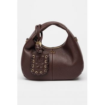 Geanta de piele cu bareta de umar detasabila