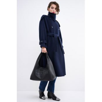 Geanta de piele cu bareta de umar si etui detasabil The Sack