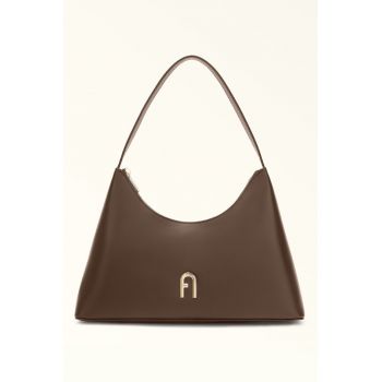 Geanta de piele cu bareta lunga de umar Diamante