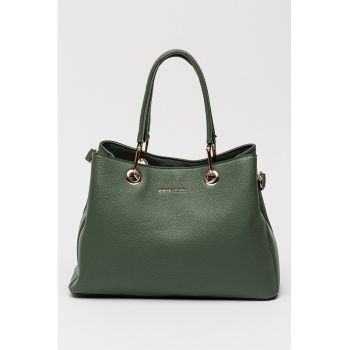 Geanta de piele ecologica cu bareta detasabila de umar