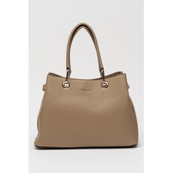 Geanta de piele ecologica cu bareta detasabila de umar