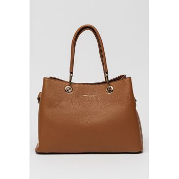 Geanta de piele ecologica cu bareta detasabila de umar