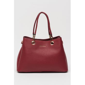 Geanta de piele ecologica cu bareta detasabila de umar