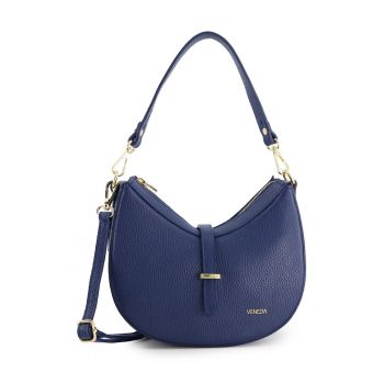 Geanta de umar  piele naturala - granat - 14x24x9cm - cu manere si curea detasabila