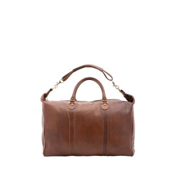 Geanta de voiaj unisex de piele - cu bareta detasabila