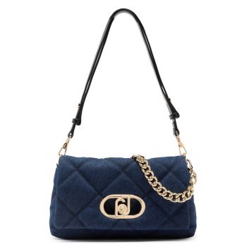 Geanta din denim cu bareta de umar