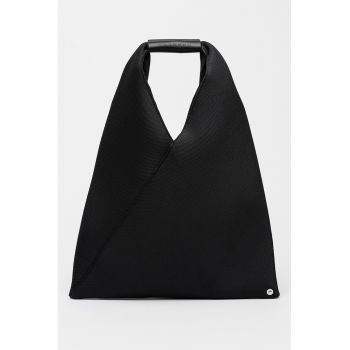 Geanta din material textil cu maner si capse