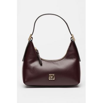 Geanta din piele cu bareta de umar