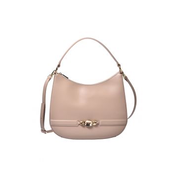 Geanta din piele cu bareta de umar detasabila