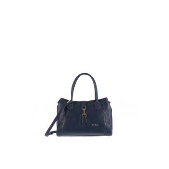 Geanta din piele cu bareta detasabila de umar Althea