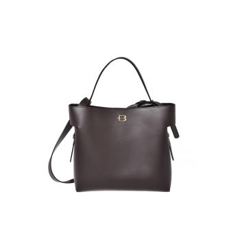 Geanta din piele cu logo