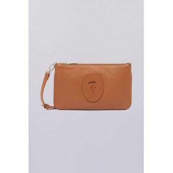 Geanta din piele cu maner Society