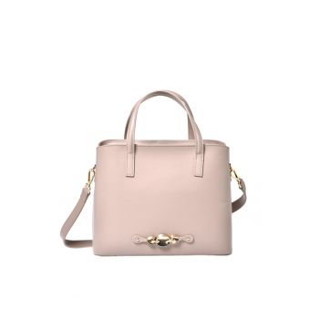 Geanta din piele cu maner