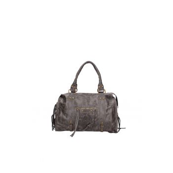 Geanta din piele cu manere