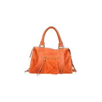 Geanta din piele cu manere