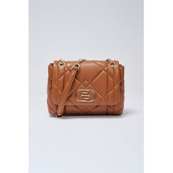 Geanta din piele ecologica cu bareta de umar si barete din lant