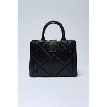 Geanta din piele ecologica cu maner si bareta detasabila din lant