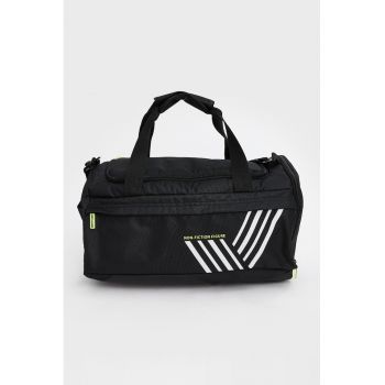 Geanta duffle cu imprimeu grafic