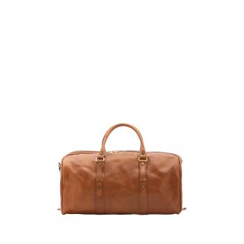 Geanta duffle de piele cu bareta detasabila - 51.8L