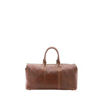 Geanta duffle de piele cu manere - 35L