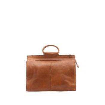 Geanta duffle unisex de piele - cu bareta detasabila - 45.8L