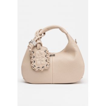 Geanta hobo de piele ecologica cu fermoar