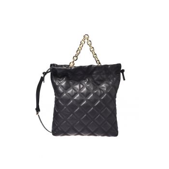 Geanta  matlasata din piele