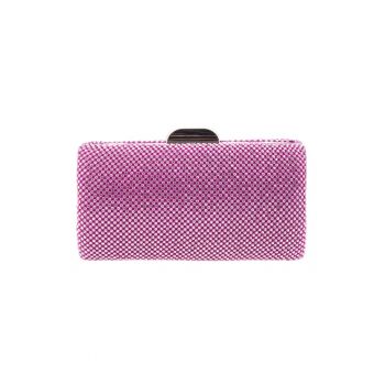 Geanta minaudiere cu strasuri si lant