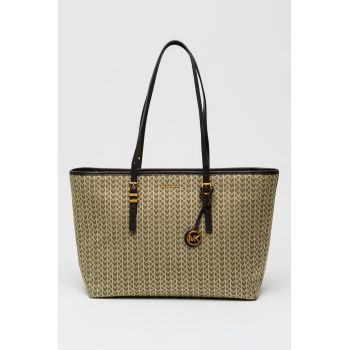 Geanta shopper cu monograma Quinn