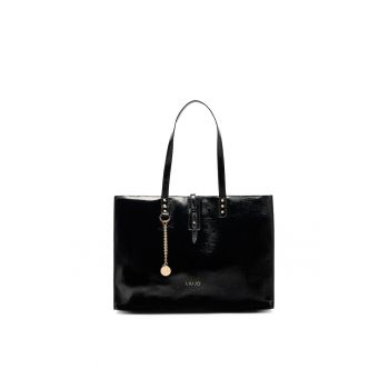 Geanta shopper de piele ecologica lacuita