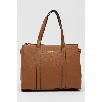 Geanta tote de piele ecologica cu bareta detasabila de umar