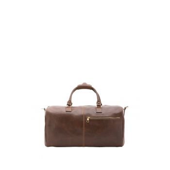Geanta unisex de voiaj - din piele - cu bareta detasabila