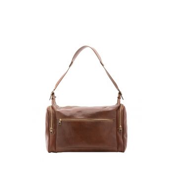 Geanta unisex de voiaj - din piele - cu buzunare multiple